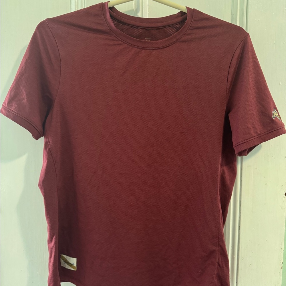 Tracksmith Burgundy Short Sleeve Tee